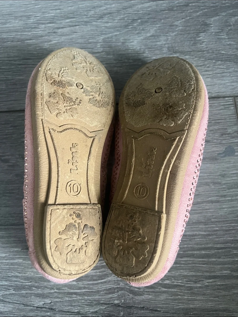 Link kids Blush Pink Cut Ballet Flats
